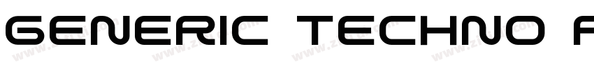 Generic Techno Regul字体转换